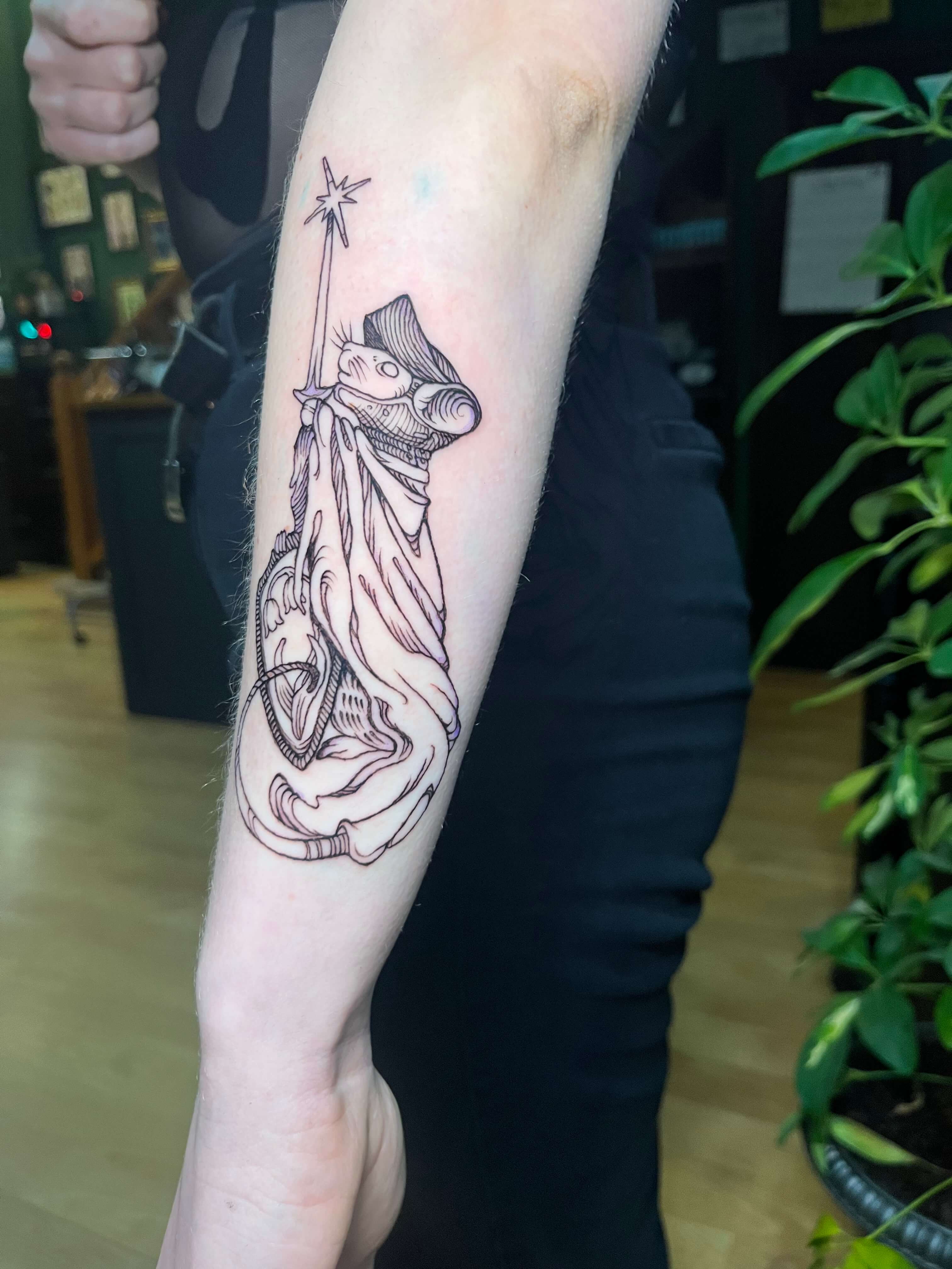 Tatuaje estilo grabado 11